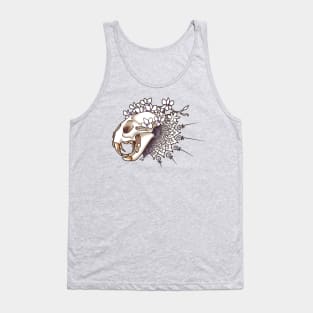 Leopard Shrine -White Tank Top